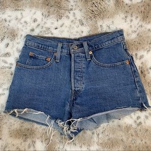 Levi’s 501 High Rise Cutoff Jean Shorts